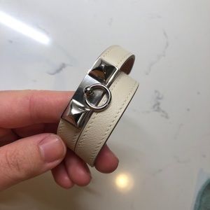 Hermes rivale double tour bracelet